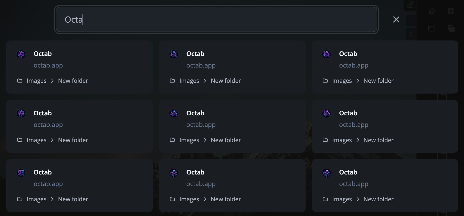 Main Search Modal