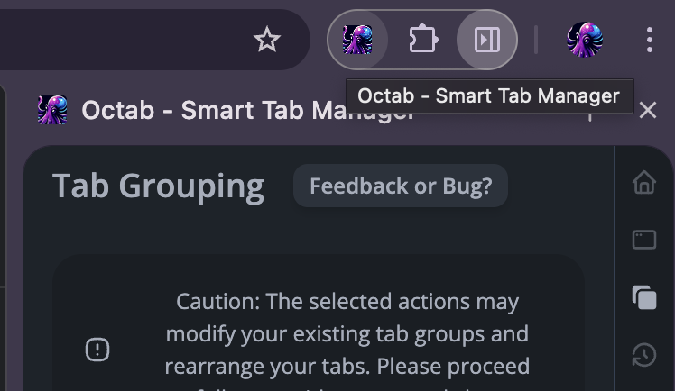 Step 4: Tab Grouping in Sidebar