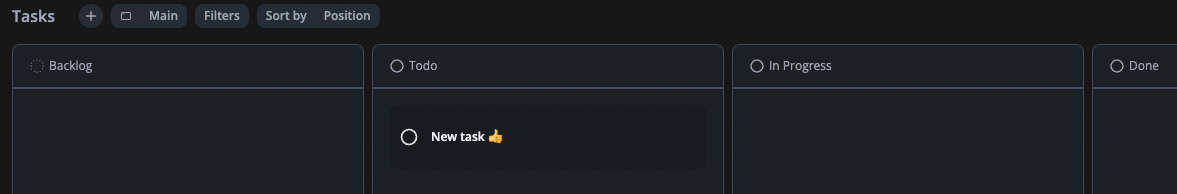 Tasks Page